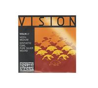 Thomastik Cuerda para violín 1/2 Vision - cuerda Re núcleo sintético, entorchado en plata pura, medio