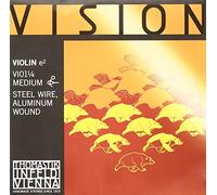 Thomastik Cuerda para violín 1/4 Vision - cuerda Mi acero, entorchado aluminio, medio, bola extraible