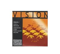 Thomastik Cuerda para violín 1/8 Vision - cuerda Re núcleo sintético, entorchado en plata pura, medio