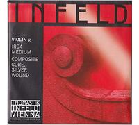 Thomastik Cuerda para violín 4/4 Infeld "Rojas" - cuerda Sol núcleo híbrida, entorchado plata