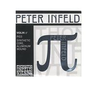 Thomastik Cuerda para violín 4/4 Peter Infeld - cuerda Re núcleo sintético, entorchado aluminio, medio