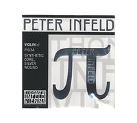 Thomastik Cuerda para violín 4/4 Peter Infeld - cuerda Re núcleo sintético, entorchado plata, medio