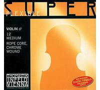 Thomastik Cuerda para violín 4/4 Superflexible - cuerda Mi núcleo de cuerda, entorchado acero cromo, fuerte