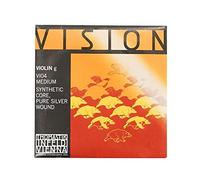 Thomastik Cuerda para violín 4/4 Vision - cuerda Sol núcleo sintético, entorchado en plata pura, medio