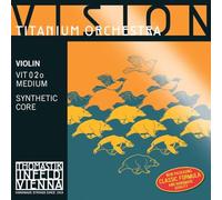 Thomastik Cuerda para violín 4/4 Vision Titanium Orchestra - cuerda La núcleo sintético, Hydronalium entorchado, medio