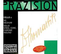 Thomastik Cuerda para Violonchelo 3/4 Precisión - cuerda Re núcleo sólido de acero entorchado acero cromado, medio