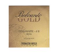 Thomastik Cuerda para Violonchelo 4/4 Belcanto Gold - cuerda Re núcleo de acero, entorchado con aleación multi componente, medio