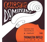 Thomastik Cuerda para Violonchelo 4/4 Dominant Sol, Blanda, Núcleo de Nylon, Entorchado Plata