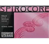 Thomastik Cuerda para Violonchelo 4/4 Spirocore - cuerda La núcleo flexible en espiral, entorchado cromo, ligera