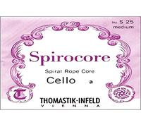 Thomastik Cuerda para Violonchelo 4/4 Spirocore - cuerda Sol núcleo flexible en espiral, entorchado cromo, pesado