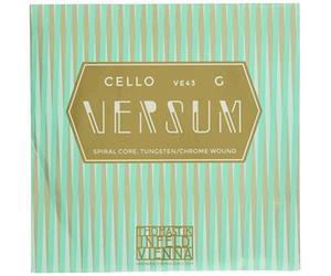 Thomastik Cuerda para Violonchelo 4/4 Versum - cuerda Sol núcleo de cuerda, entorchado tungsteno/cromo, medio