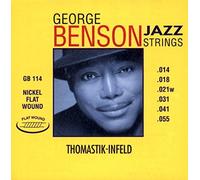 Thomastik cuerda Re .028fw níquel, entorchado plano GB28 para Guitarra Eléctrica George Benson Jazz juego GB112