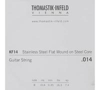 Thomastik Cuerda Si2 .014fw alambre plano de acero inoxidable sobre alma de acero KF14 para Guitarra Clásica Classic S Series juego KF110