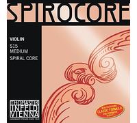 Thomastik cuerda suelta para 4/4 violín spirocore - cuerda mi núcleo en espiral, entorchado de acero-cromo, mediana.