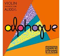 Thomastik cuerda suelta para violín alphayue 1/16, escala 215mm/8.5" cuerda re núcleo sintético, entorchado de monel.