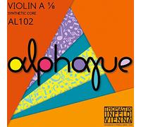 Thomastik cuerda suelta para violín alphayue 1/8, escala 240mm/9.4" cuerda la núcleo sintético, entorchado de aluminio.