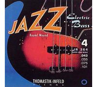 Thomastik Cuerdas para Bajo Eléctrico Jazz Bass Serie niquel entorchado redondo de niquel sobre núcleo redondo JR364 juego 4 cuerdas escala extra larga 36"