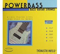 Thomastik Cuerdas para Bajo Eléctrico Power Bass Magnecore entorchado redondo núcleo hexagonal EB345 juego 5 cuerdas escala larga 34"