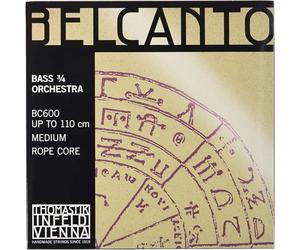 Thomastik Cuerdas para Contrabajo Belcanto Rope Core afinación Orquesta juego 3/4 mediana para escala 1040-1060 mm / 41-41.7"