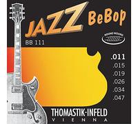 Thomastik Cuerdas para Guitarra Eléctrica Jazz BeBop niquel Round Wound juego BB111 Extra Light .011-.047w