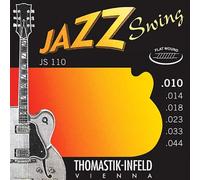 Thomastik Cuerdas para Guitarra Eléctrica Jazz Swing Series niquel Flat Wound juego JS110 Extra Light .010-.044w