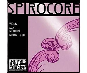 Thomastik Cuerdas para Viola Spirocore alma en espiral juego 4/4 mediana acero-cromo