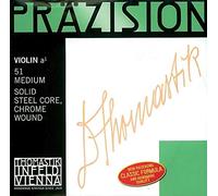 Thomastik Cuerdas para violín Precisión alma sólida en acero juego 3/4 mediana