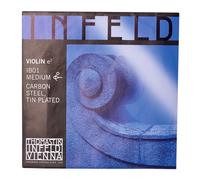 Thomastik Cuerda para violín 4/4 Infeld "Azul" - cuerda Sol núcleo híbrida, entorchado plata