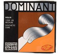Thomastik-infeld 135b.18 cuerdas de violín dominantes, juego completo, 135B, 1/8 tamaño, acero cromado con extremo de bola e cadena