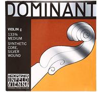 Dominant Strings 133-3/4 - Cuerda para violín de entorchado plateado en Sol, 3/4