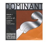 Thomastik-Infeld Dominant cuerda de violín Mi 4/4 - cuerda individual (129SN), núcleo de acero, estañada lisa, tensión media