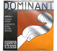 Thomastik-Infeld Cuerda suelta violín 4/4 Dominant re, núcleo plástico, entorchado plata, fuerte