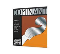 Thomastik-Infeld Cuerda suelta violín 4/4 Dominant – Sol, núcleo plástico, entorchado plata, mediana
