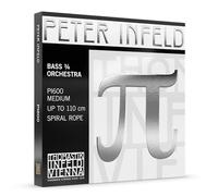 Thomastik Infeld - Juego de cuerdas para contrabajo medio 3/4 - PI 600 Cuerdas Sol, Re, La, Mi - Tensión del juego de cuerdas 3/4 medio 117,9 kg/259,9 lb