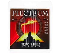 Thomastik Cuerdas para guitarra acústica AC111 Plectrum Acoustic Medium-Light .011-.050 sin níquel