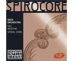 Thomastik-infeld s41st Spirocore, doble cadena de graves, solo bajo B String, Stark (Heavy) tensión, 4/4 tamaño, núcleo de acero, cromo herida