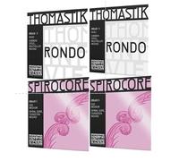 Thomastik-Infeld Spirocore - Juego de cuerdas de tungsteno y violondo SPI-RONDO | Juego completo de cuerdas para violonchelo 4/4 | Cuerdas Rondo para violonchelo A y D | Cuerda G de tungsteno