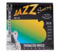 Thomastik Cuerdas para Guitarra Eléctrica Jazz Swing Series niquel Flat Wound juego JS112 Medium Light .012-.050w