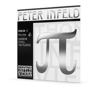 Thomastik Cuerda para violín 4/4 Peter Infeld - cuerda Mi acero cromado, latón plateado, medio