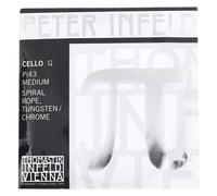 Thomastik Peter Infeld Cuerda Sol para violonchelo 4/4 Alma espiral mediana, entorchada con cromo-tungsteno - PI43