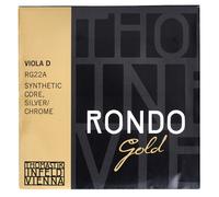 Thomastik-Infeld Cuerdas Viola Rondo Gold - Cuerda simple D mediana - Núcleo sintético - Enrollado cromado plateado - RG22A