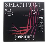 Thomastik Cuerdas para Guitarra Acústica Spectrum Bronze Series sin níquel juego SB113 medio .013-.057