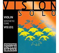 Thomastik Solo 4/4 Conjunto visión Violín Cuerda - Calibre Medio - con la Plata de la Herida D Cadena