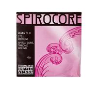 Thomastik Cuerda para Violonchelo 4/4 Spirocore - cuerda Sol núcleo flexible en espiral, entorchado wolframio, ligera