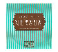 Thomastik Cuerda para Violonchelo 4/4 Versum - cuerda La cable de acero, entorchado de aleación especial, medio