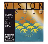 Thomastik Cuerda para violín 4/4 Vision Solo - cuerda Sol núcleo sintético, entorchado en plata pura, medio