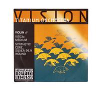 Thomastik-Infeld Cuerda violín 4/4 Vision Titanium Re núcleo sintético entorchado plata pura medio