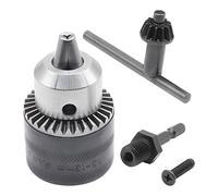 Thomegoods - Portabrocas de 1/2-20UNF con vástago hexagonal de cambio rápido de 1/4 pulgadas de capacidad de 1.5-13 mm para herramienta de conversión de llave de impacto de aire