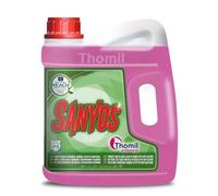 Thomil SANYOS Limpiador General BAÑOS Efecto ANTICAL Limpiador ácido de baños de acción higienizante.Garrafa 4lt