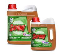 Thomil SAPONIF Limpiador JABONOSO DE Maderas. Limpia y nutre sin dañar Puertas, armarios, Suelos, techos y Paredes de Madera y mobiliario.Garrafa 4lt